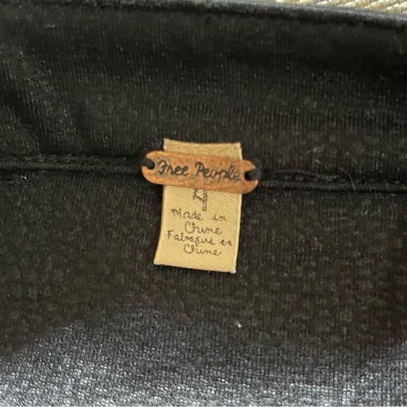 Free People Size 4 High Waist Black Ruffle Shorts Skort Boho Athleisure Mini - Picture 3 of 10